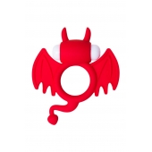 Красное эрекционное кольцо на пенис JOS COCKY DEVIL - JOS - в Березниках купить с доставкой