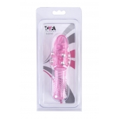 Стимулирующая розовая насадка с шишечками и шипами - 13,5 см. - Toyfa Basic - в Березниках купить с доставкой