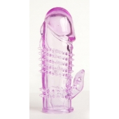 Фиолетовая насадка с коготком и шипами - 13 см. - Toyfa Basic - в Березниках купить с доставкой