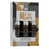 Подарочный набор вкусовых лубрикантов Tri-Me Triple Pack Gelato - System JO - купить с доставкой в Березниках