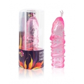 Закрытая рельефная насадка Crystal sleeve snakes в виде змеи с усиками - 14 см. - Erowoman-Eroman - в Березниках купить с доставкой
