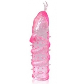 Закрытая рельефная насадка Crystal sleeve snakes в виде змеи с усиками - 14 см. - Erowoman-Eroman - в Березниках купить с доставкой
