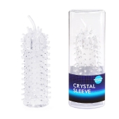Закрытая рельефная насадка Crystal sleeve с усиками - 12 см. - Erowoman-Eroman - в Березниках купить с доставкой