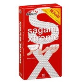 Утолщенные презервативы Sagami Xtreme Feel Long с точками - 10 шт. - Sagami - купить с доставкой в Березниках