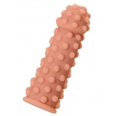 Телесная реалистичная насадка KOKOS Extreme Sleeve 02 с дополнительной стимуляцией - 12,7 см. - KOKOS - в Березниках купить с доставкой