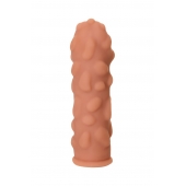 Телесная реалистичная насадка KOKOS Extreme Sleeve 11 с дополнительной стимуляцией - 12,7 см. - KOKOS - в Березниках купить с доставкой