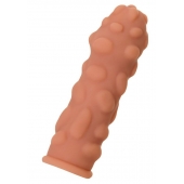 Телесная реалистичная насадка KOKOS Extreme Sleeve 11 с дополнительной стимуляцией - 12,7 см. - KOKOS - в Березниках купить с доставкой