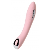 Розовый силиконовый вибратор с электростимуляцией TESLA G-POINT - 21 см. - ToyFa - купить с доставкой в Березниках