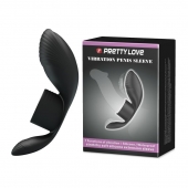 Черное кольцо на пенис с вибрацией Vibration Penis Sleeve - Baile - в Березниках купить с доставкой