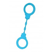 Голубые силиконовые наручники A-Toys без ключа - A-toys - купить с доставкой в Березниках