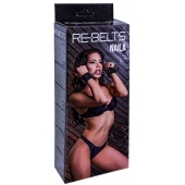 Черные кожаные наручники Naila - Rebelts - купить с доставкой в Березниках