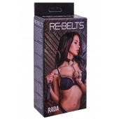 Черный поводок и чокер с кольцом Rada - Rebelts - купить с доставкой в Березниках