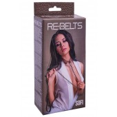 Коричневый поводок и чокер с кольцом Sofi - Rebelts - купить с доставкой в Березниках