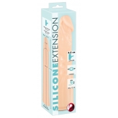 Телесная насадка-удлинитель Silicone Extension - 19 см. - Orion - в Березниках купить с доставкой