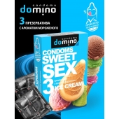 Презервативы для орального секса DOMINO Sweet Sex с ароматом мороженого - 3 шт. - Domino - купить с доставкой в Березниках