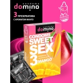 Презервативы для орального секса DOMINO Sweet Sex с ароматом манго - 3 шт. - Domino - купить с доставкой в Березниках