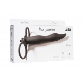 Черная вибронасадка для двойного проникновения Flirtini - 15,9 см. - Lola Games - купить с доставкой в Березниках