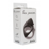 Черное эрекционное виброкольцо Pure Passion Sunset - Lola Games - в Березниках купить с доставкой