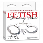 Металлические наручники Beginner s Metal Cuffs - Pipedream - купить с доставкой в Березниках