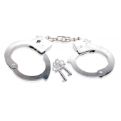 Металлические наручники Beginner s Metal Cuffs - Pipedream - купить с доставкой в Березниках