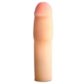 Телесная насадка-удлинитель на пенис PERFORMANCE 1.5INCH COCK XTENDER - 16 см. - Blush Novelties - в Березниках купить с доставкой