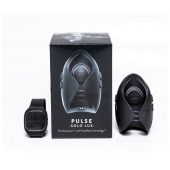 Темно-серый инновационный мужской осциллятор PULSE SOLO LUX с пультом ДУ - Hot Octopuss - в Березниках купить с доставкой