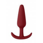 Красная анальная пробка для ношения Slim Butt Plug - 8,3 см. - Shots Media BV