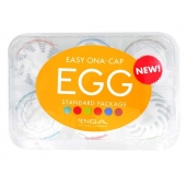 Набор из 6 мастурбаторов Tenga EGG Easy Beat с различным рельефом - Tenga - в Березниках купить с доставкой