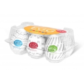 Набор из 6 мастурбаторов Tenga EGG Easy Beat с различным рельефом - Tenga - в Березниках купить с доставкой