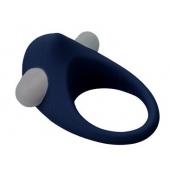 Гладкое синее эрекционное виброкольцо STIMU RING - Dream Toys - в Березниках купить с доставкой