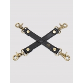 Черный фиксатор для манжет Bound to You Faux Leather Hogtie - Fifty Shades of Grey - купить с доставкой в Березниках