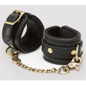 Черные наручники Bound to You Faux Leather Wrist Cuffs - Fifty Shades of Grey - купить с доставкой в Березниках