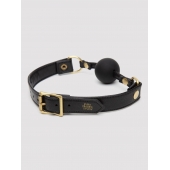 Черный кляп-шар Bound to You Faux Leather Ball Gag - Fifty Shades of Grey - купить с доставкой в Березниках