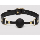 Черный кляп-шар Bound to You Faux Leather Ball Gag - Fifty Shades of Grey - купить с доставкой в Березниках