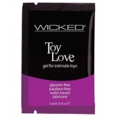 Лубрикант на водной основе для использования с игрушками WICKED Toy Love - 3 мл. - Wicked - купить с доставкой в Березниках