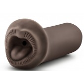 Коричневый мастурбатор-ротик Naughty Nicole - Blush Novelties - в Березниках купить с доставкой