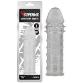 Прозрачная реалистичная насадка на пенис Extra Texture Sleeve - 16,2 см. - Chisa - в Березниках купить с доставкой