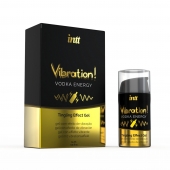 Жидкий интимный гель с эффектом вибрации Vibration! Vodka Energy - 15 мл. - INTT - купить с доставкой в Березниках