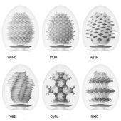Набор из 6 мастурбаторов Tenga EGG IV с различным рельефом - Tenga - в Березниках купить с доставкой