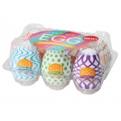 Набор из 6 мастурбаторов Tenga EGG IV с различным рельефом - Tenga - в Березниках купить с доставкой