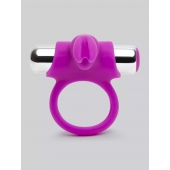 Лиловое виброкольцо с пультом ДУ Remote Control Cock Ring - Happy Rabbit - в Березниках купить с доставкой