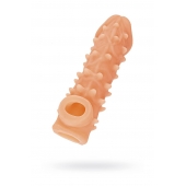 Телесная закрытая насадка с пупырышками Cock Sleeve Size M - 15,6 см. - KOKOS - в Березниках купить с доставкой