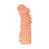 Телесная закрытая насадка с шершавой головкой Cock Sleeve Size L - 17,6 см. - KOKOS - в Березниках купить с доставкой