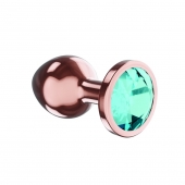 Пробка цвета розового золота с малиновым кристаллом Diamond Topaz Shine L - 8,3 см. - Lola Games - купить с доставкой в Березниках