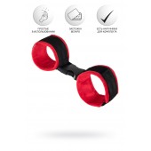 Красно-черные велюровые оковы Anonymo - ToyFa - купить с доставкой в Березниках