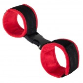 Красно-черные велюровые оковы Anonymo - ToyFa - купить с доставкой в Березниках