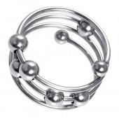Большое металлическое кольцо под головку пениса - ToyFa - купить с доставкой в Березниках