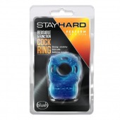 Голубое эрекционное виброкольцо Reusable 5 Function Cock Ring - Blush Novelties - в Березниках купить с доставкой