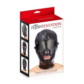 Маска-шлем с отверстием для рта и съемными шорами - Fetish Tentation - купить с доставкой в Березниках
