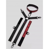 Ошейник с наручниками Reversible Faux Leather Collar and Wrist - Fifty Shades of Grey - купить с доставкой в Березниках